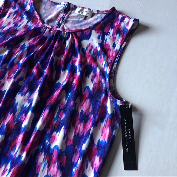 Tahari ASL Sleeveless Multicolor Top Size M - Picture 2 of 7